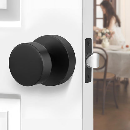 Heavy Duty Round Passage Door Knobs for Hallway and Closet Doors