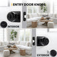 Matte Black Round Privacy Door Knob for Bedroom and Bathroom Doors