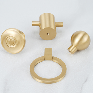 Brushed Gold Brass Cabinet Pulls and Knobs