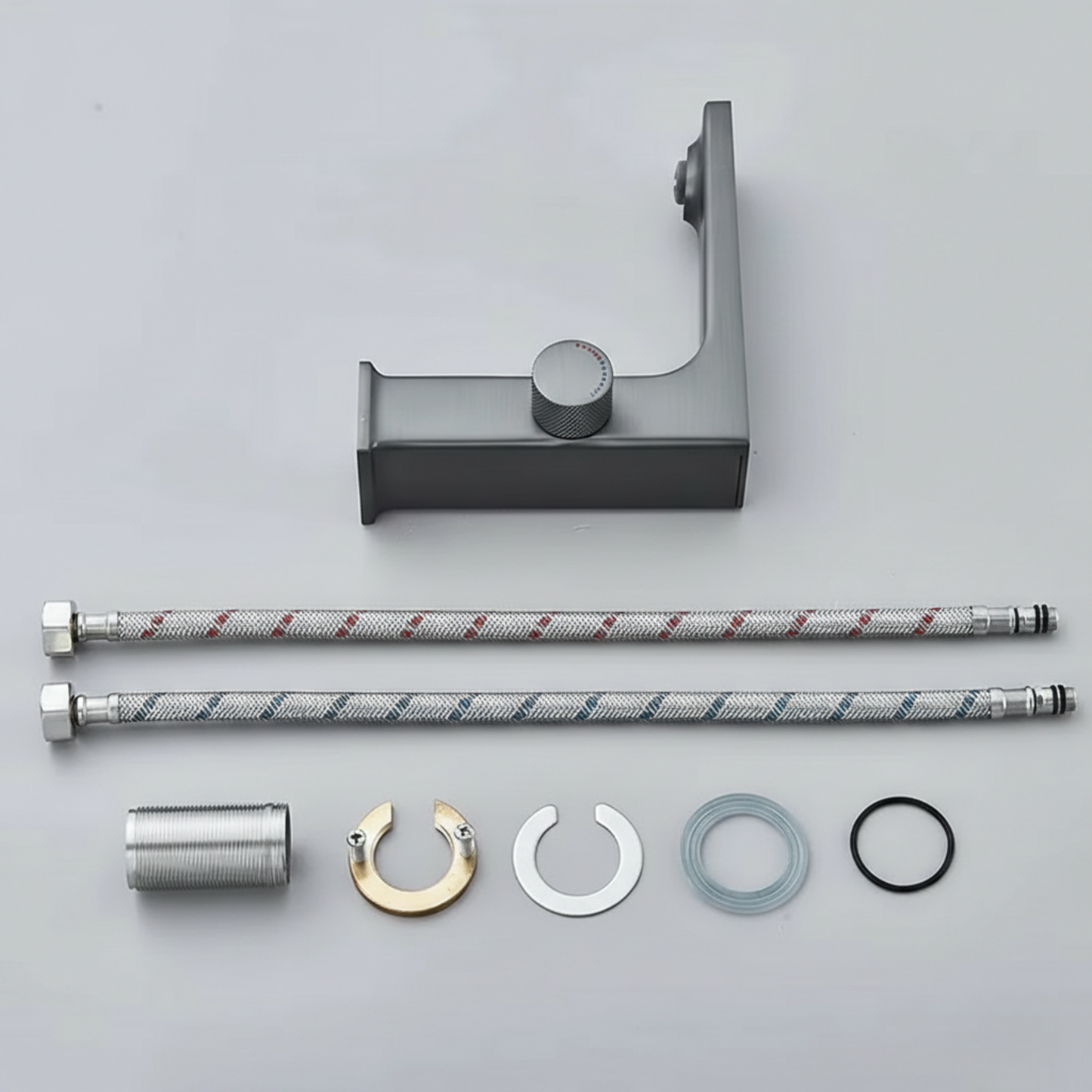 Lumira Digital Display Celsius Bathroom Basin Faucet with Intelligent LED, Single Hole Single Handle