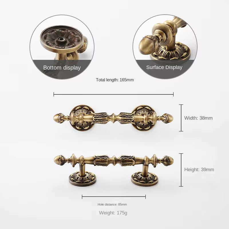 Antique Bronze Floral Cabinet Pulls and Knobs