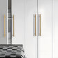 Gold Brass Round Bar Cabinet Handles and T-Bar Knobs