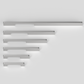 Modern Aluminum Alloy Slimline Gold Cabinet Drawer Handles