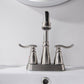 3 Holes Stainless Steel Hot And Cold Bathroom Faucets