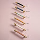 Colorful Leather and Brass Cabinet Pulls and Knobs
