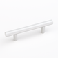 White Stainless Steel T-Bar Cabinet Pulls and Drawer Handles