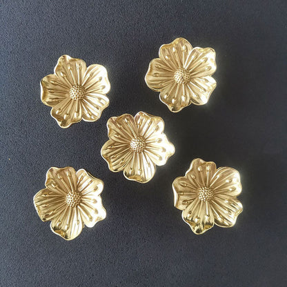 Solid Brass Plum Blossom Cabinet Knob