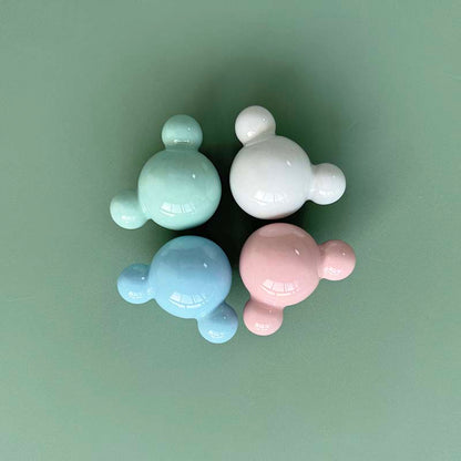Colorful Ceramic Bear Cabinet Knobs