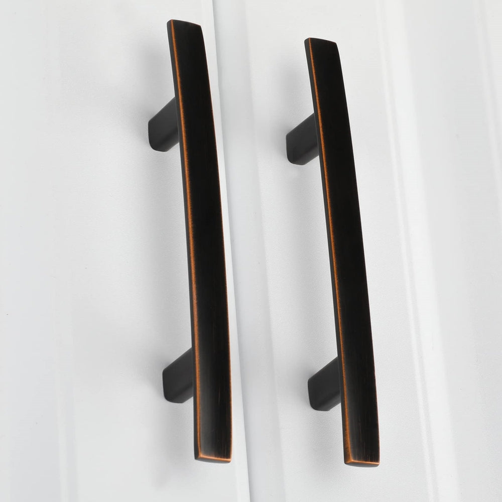 Multi-Finish Curved Cabinet Pulls for Kitchen Drawers