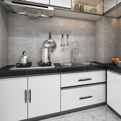 Multi-Finish Curved Cabinet Pulls for Kitchen Drawers