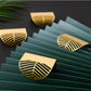Gold Leaf Brass Cabinet Knobs for Drawers and Wardrobes