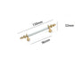 Fluted Zinc Alloy Cabinet Pulls in Shiny Finishes