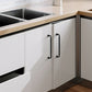 Threaded Ribbed Cabinet Handles and Pulls for Wardrobes