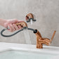Simple Pull-out Single Hole Bathroom Faucet