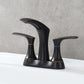 3 Holes Double Handle Stainless Steel Hot And Cold Bathroom Faucets