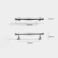 Chrome-Finish Brass Bar Cabinet Pulls and Drawer Handles