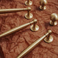 Brass Round Bar Cabinet Handles and Knobs for Wardrobes