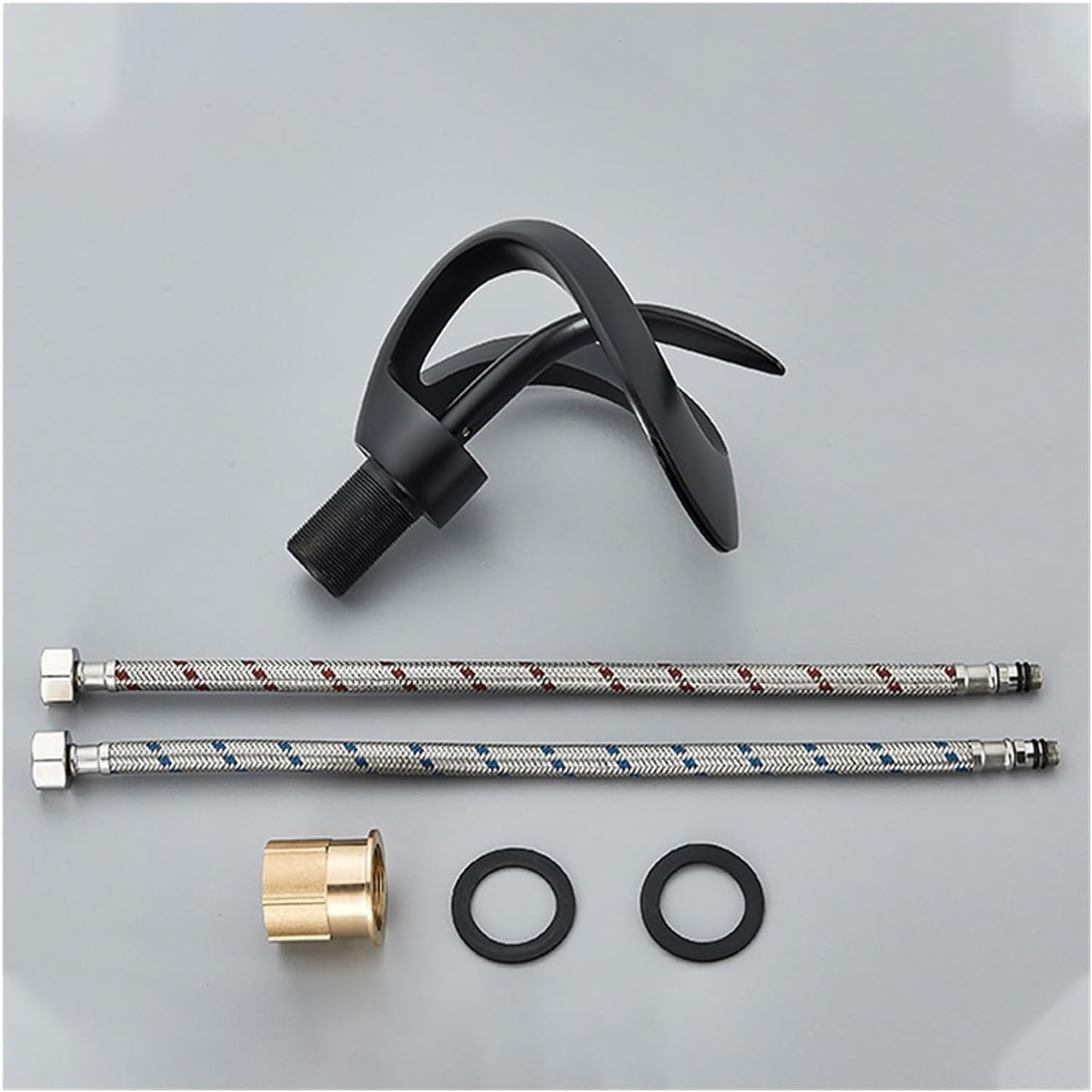 Veyra Waterfall Bathroom Sink Faucet, Modern Single Hole Single Lever Vanity Faucet