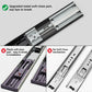 Black 3-Section Full Extension Soft Close Side Mount Ball Bearing Drawer Slides