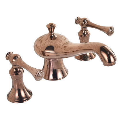 Veronae Vintage European Two-Handle 3-Hole Widespread Bathroom Sink Faucet