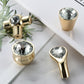 Faceted Crystal Glass Cabinet Pulls and Knobs in Gold