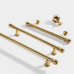 French Gold Ball-End Cabinet Pulls and Knobs for Kitchens