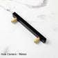 Marble-Look Square Cabinet Pulls and Single-Hole Handles