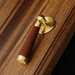 Vintage Brass and Wood Cabinet Pulls for Cabinets and Drawers