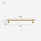 Brass Round Bar Cabinet Pulls, Drawer Handles, and Matching Knobs