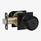 Matte Black Round Privacy Door Knob for Bedroom and Bathroom Doors