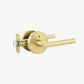 Gold and Black Interior Door Lever Handles for Bedroom and Hallway Doors