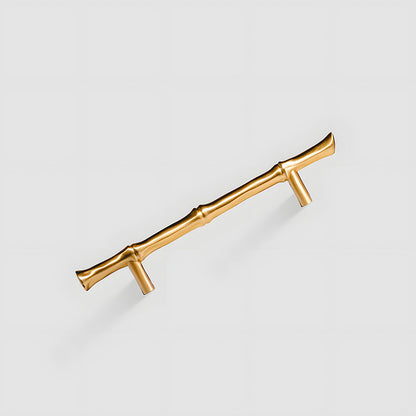 Bamboo Style Brass Cabinet Pulls and Knobs