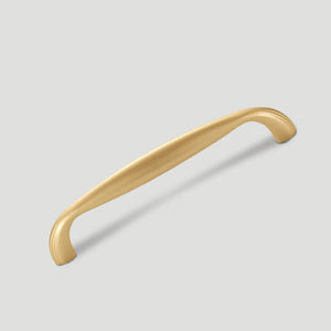 Curved Cabinet Pull Handles and Matching Round Knobs
