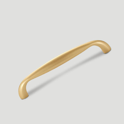 Curved Cabinet Pull Handles and Matching Round Knobs