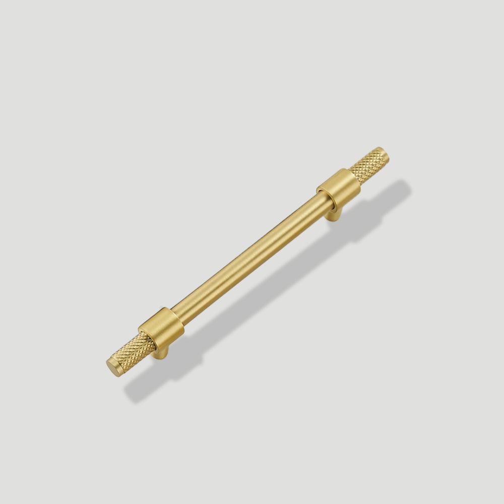 Knurled Brass Cabinet Handles and T-Bar Knobs