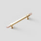 Faceted Crystal Cabinet Pulls and Knobs, Brass / Copper Finish