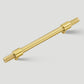 Brass Knurled T-Bar Cabinet Pulls and Drawer Handles
