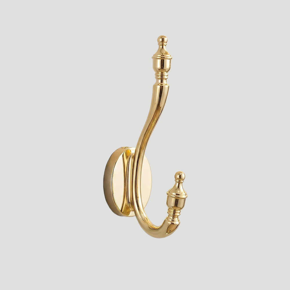 Vintage Metal Double Wall Hooks for Coats & Hats