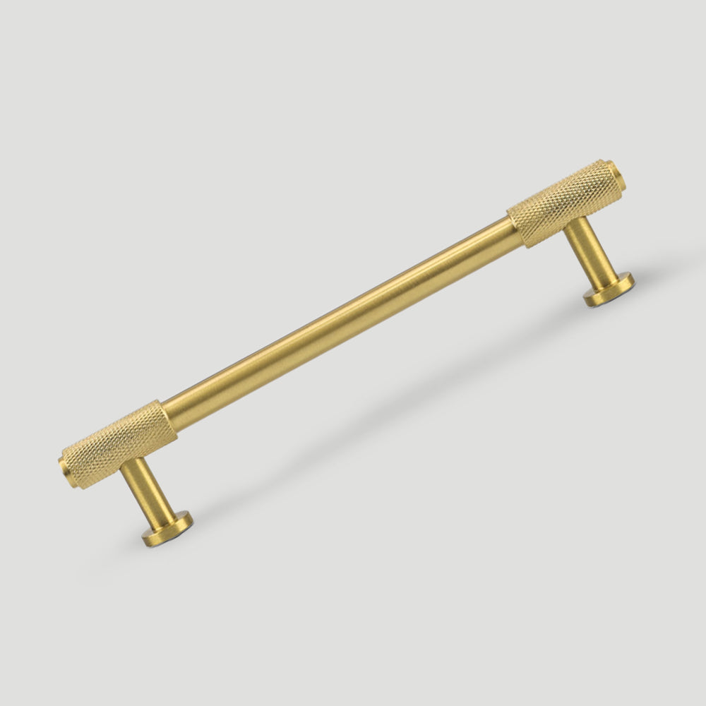 Knurled Brass Cabinet Pulls and Drawer Handles