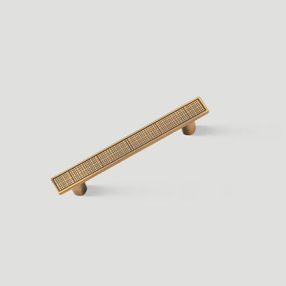 Grid-Textured Cabinet Pulls and Square Knobs
