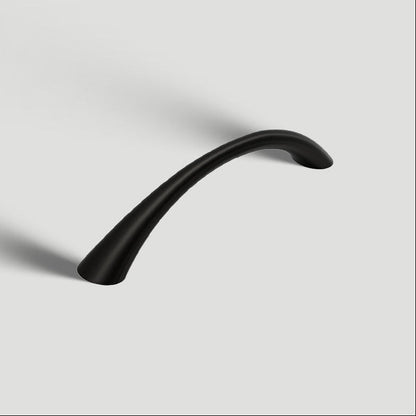 Curved Solid Zinc Alloy Cabinet Handles for Drawers