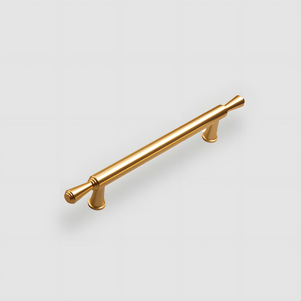Gold Round Bar Cabinet Pulls and Drawer Handles