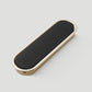 Hidden Recessed Cabinet Pulls with Black Inset