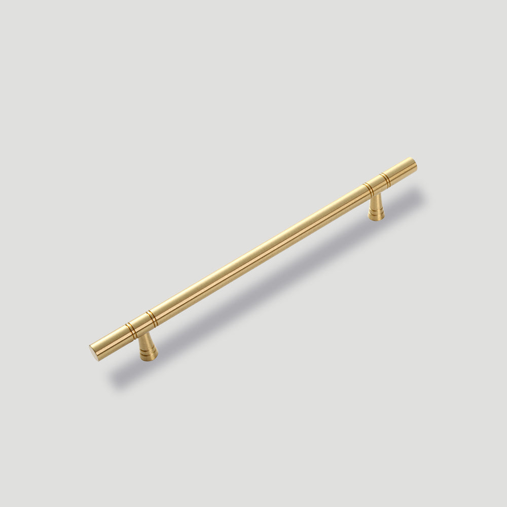 Gold Brass Round Bar Cabinet Handles and T-Bar Knobs