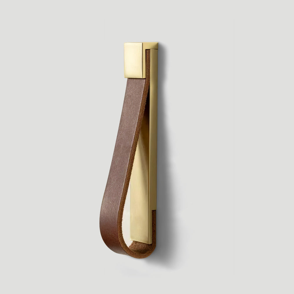 Soft Leather Loop Cabinet Handles for Wardrobes