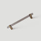 Acrylic Round Bar Drawer Pulls and Cabinet Handles with Brass