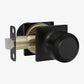 Matte Black Round Privacy Door Knob for Bedroom and Bathroom Doors