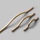 Zinc Alloy Curved Wave Cabinet Handles, Pulls, and Knobs