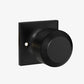 Matte Black Round Privacy Door Knob for Bedroom and Bathroom Doors
