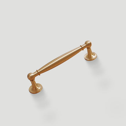 Brass Round Bar Cabinet Handles and Knobs for Wardrobes